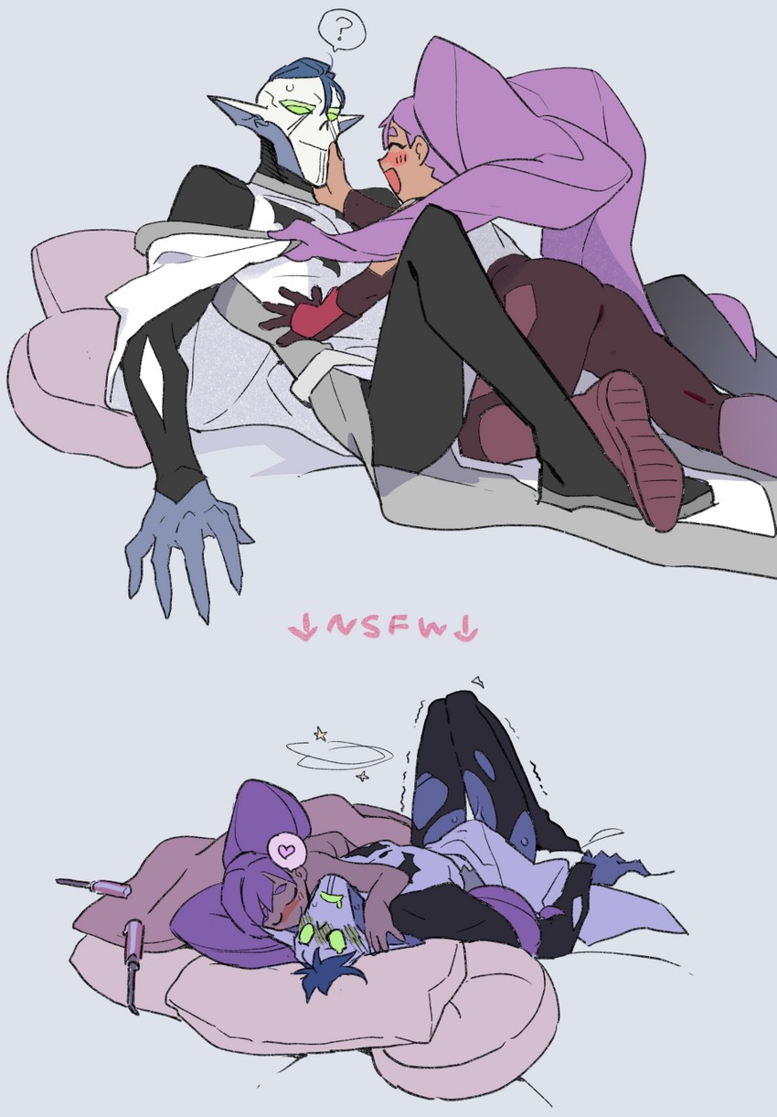 entrapta and hordak (she-ra and the princesses of power and 1 more) drawn by yutaka7