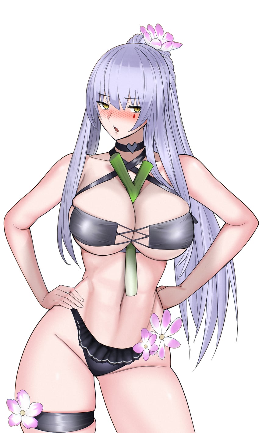 hk416 and klukai (girls' frontline and 1 more) drawn by swavigg