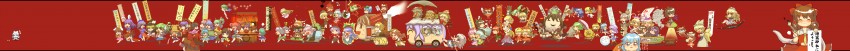 hakurei reimu, kirisame marisa, remilia scarlet, flandre scarlet, izayoi sakuya, and 52 more (touhou and 3 more) drawn by amisu
