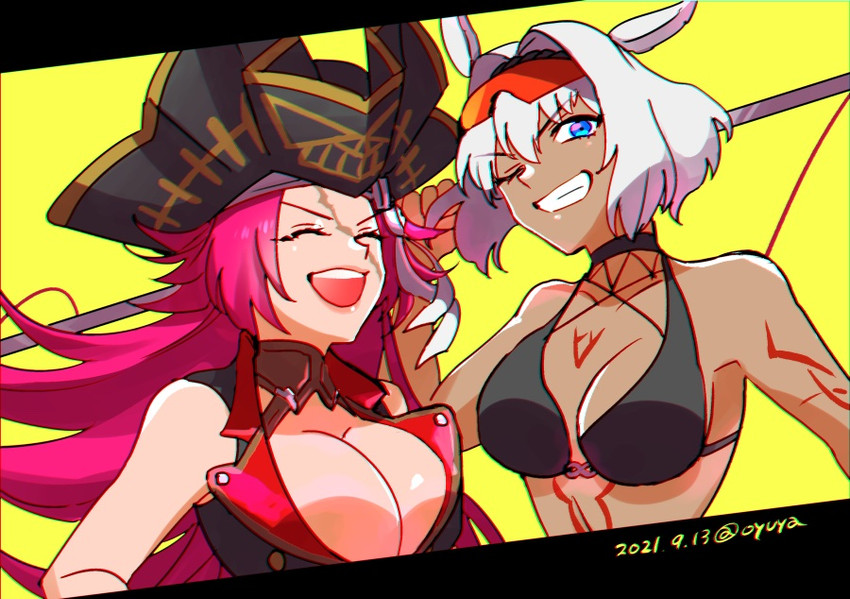 caenis and francis drake (fate and 2 more) drawn by yuya_(aruka)