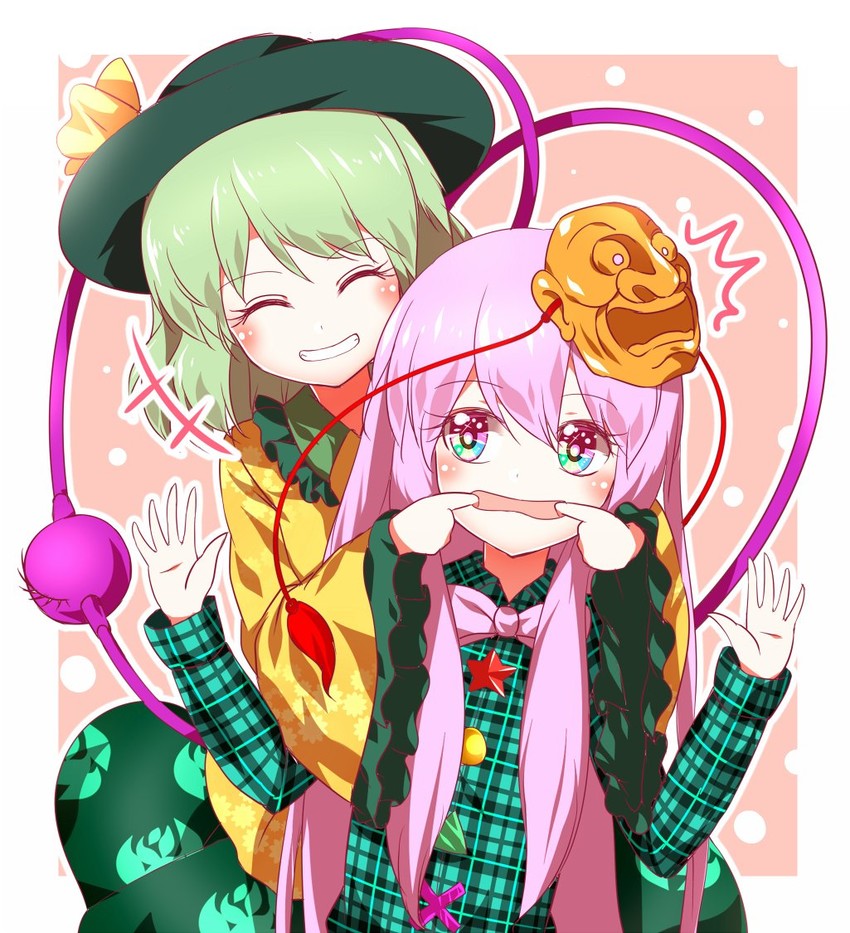 komeiji koishi and hata no kokoro (touhou) drawn by rie-co