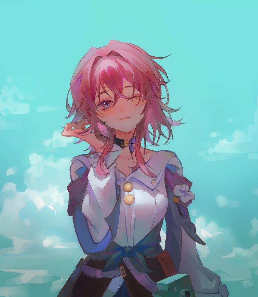 march 7th (honkai and 1 more) drawn by asisama