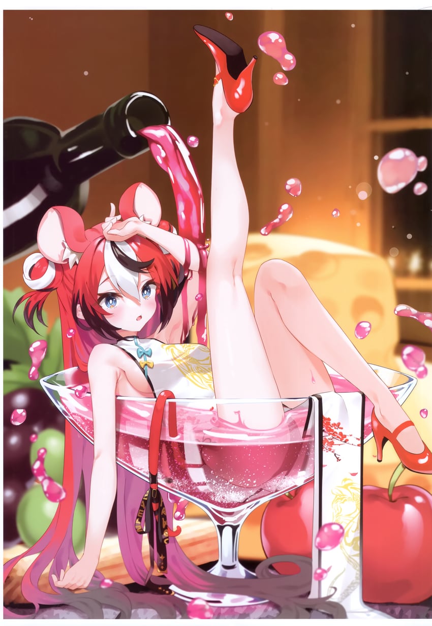 hakos baelz (hololive and 1 more) drawn by kutata