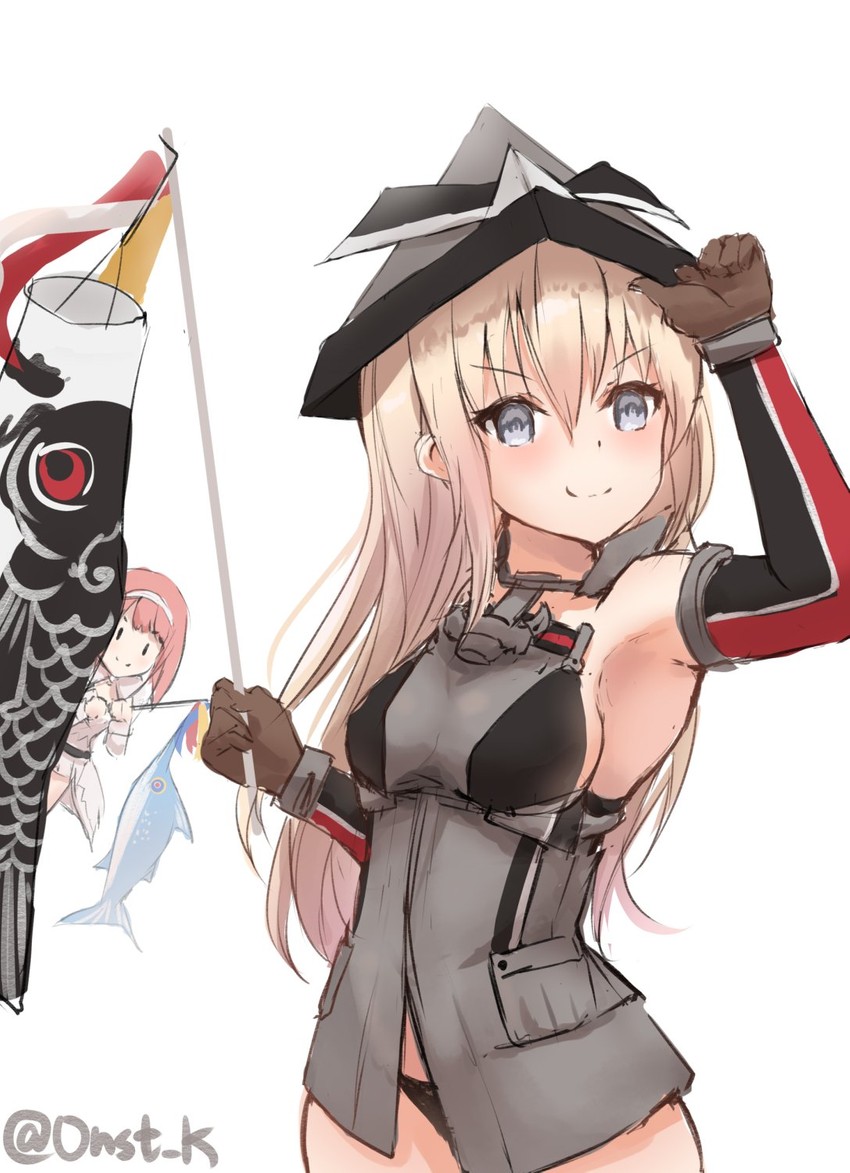 bismarck and ark royal (kantai collection) drawn by k_jie