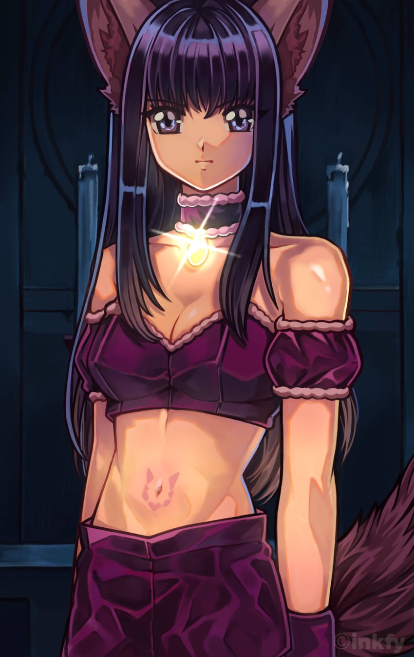 fujiwara zakuro and mew zakuro (tokyo mew mew) drawn by inkfy