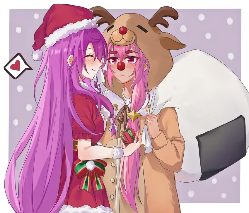kura satomi and tsukishiro monaka (heaven burns red) drawn by lidce