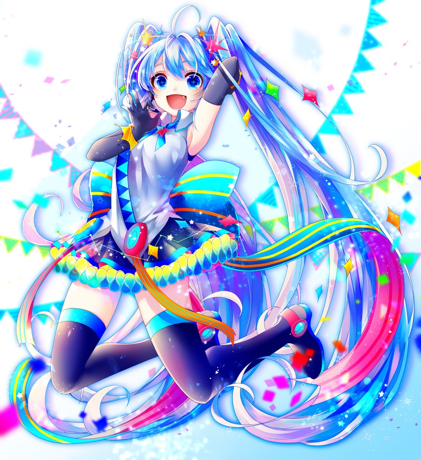 hatsune miku (vocaloid) drawn by shirayuki_towa