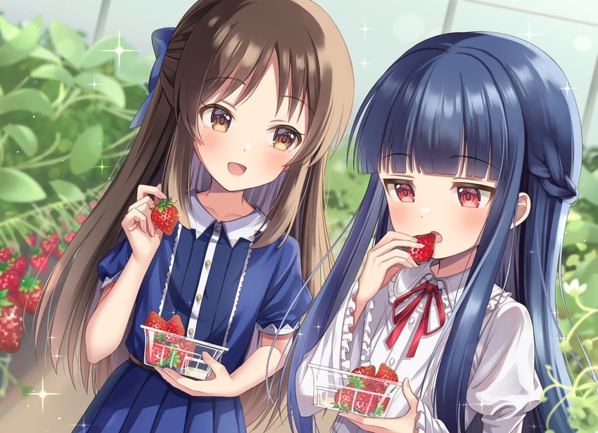 tachibana arisu and sajo yukimi (idolmaster and 2 more) drawn by hibiki_tohru