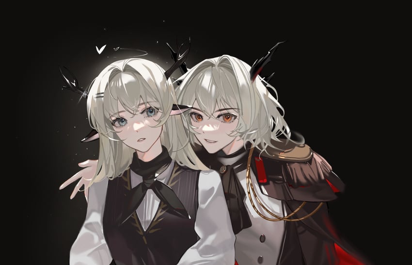 talulah, alina, and talulah the fighter (arknights) drawn by senmu_tea
