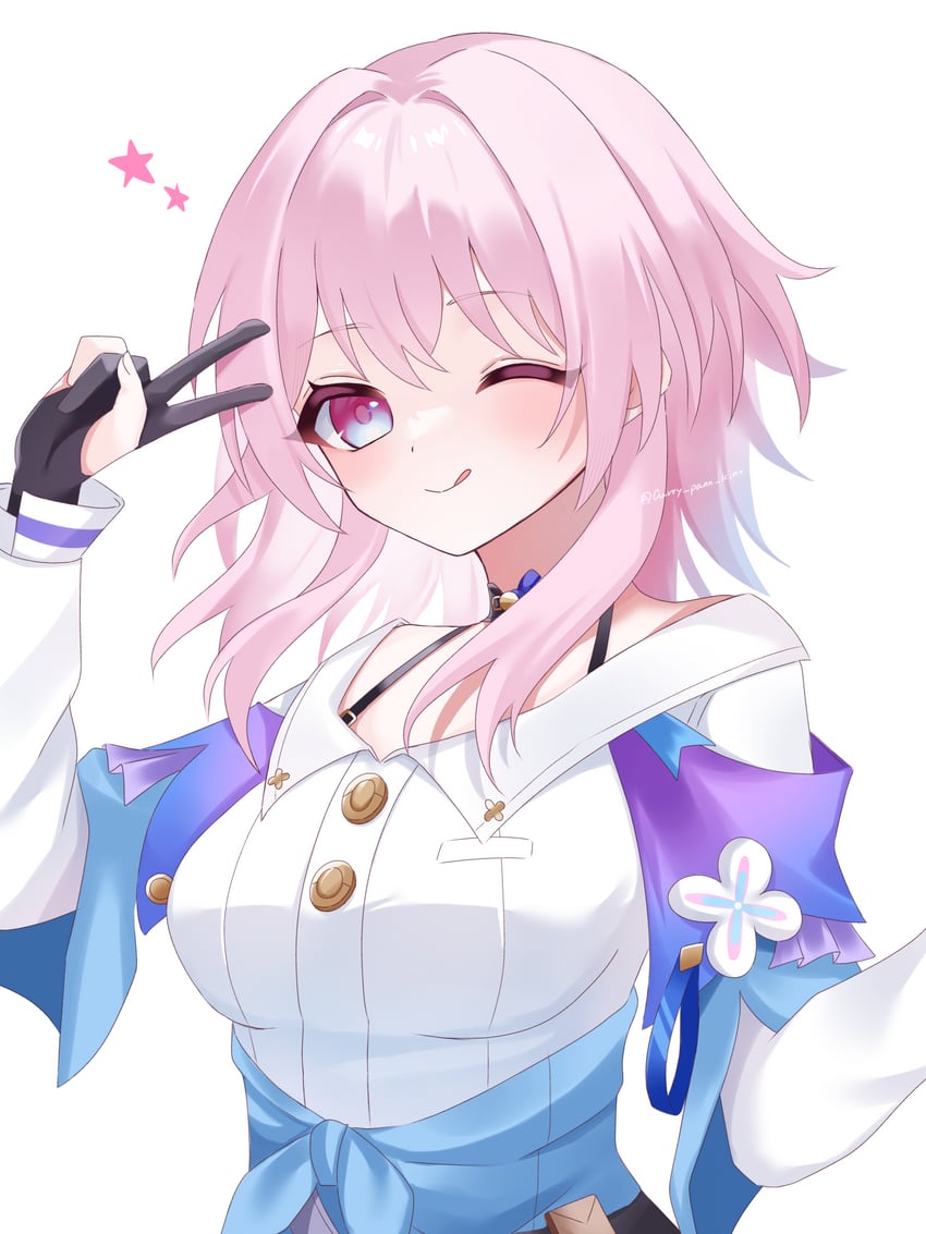 march 7th (honkai and 1 more) drawn by kino_(curry_pan)