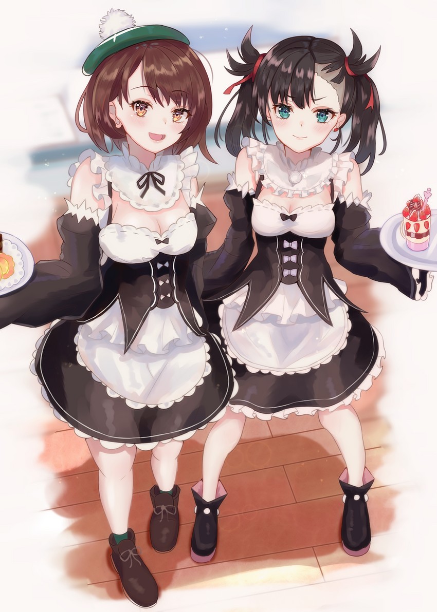 rem, marnie, gloria, and ram (pokemon and 2 more) drawn by panipo