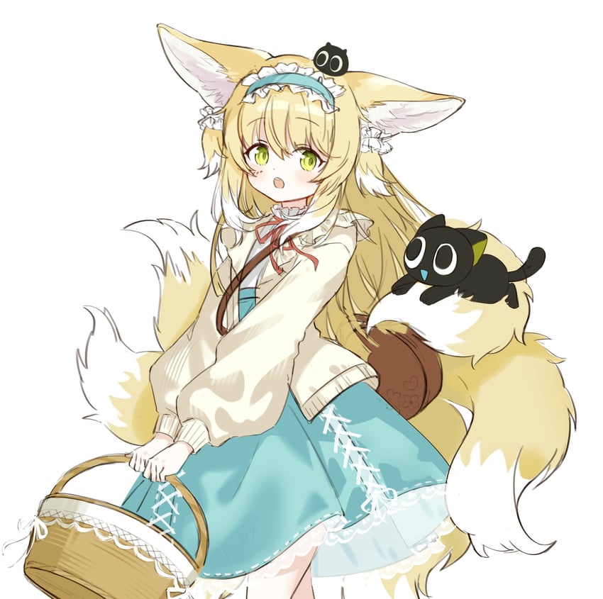 suzuran, luo xiaohei, and heixiu (arknights and 1 more) drawn by lalihop