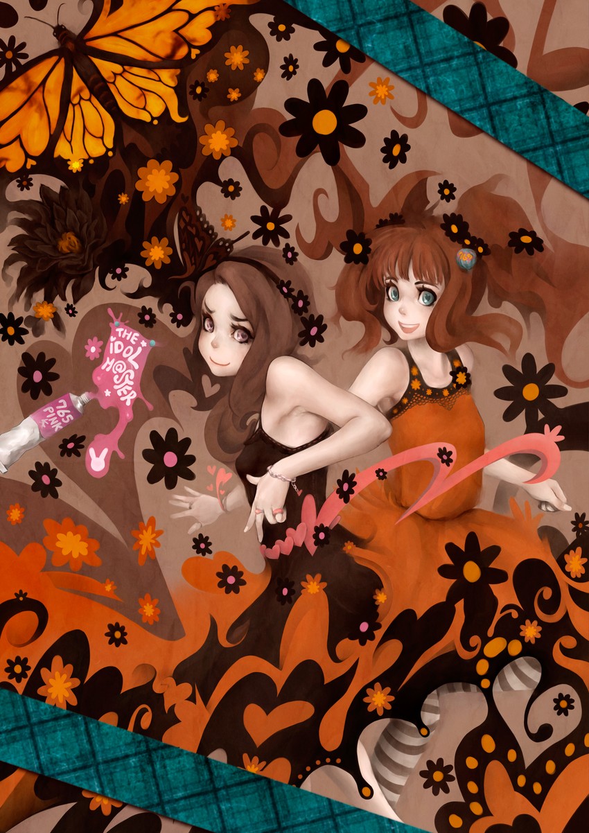 minase iori and takatsuki yayoi (idolmaster) drawn by genk