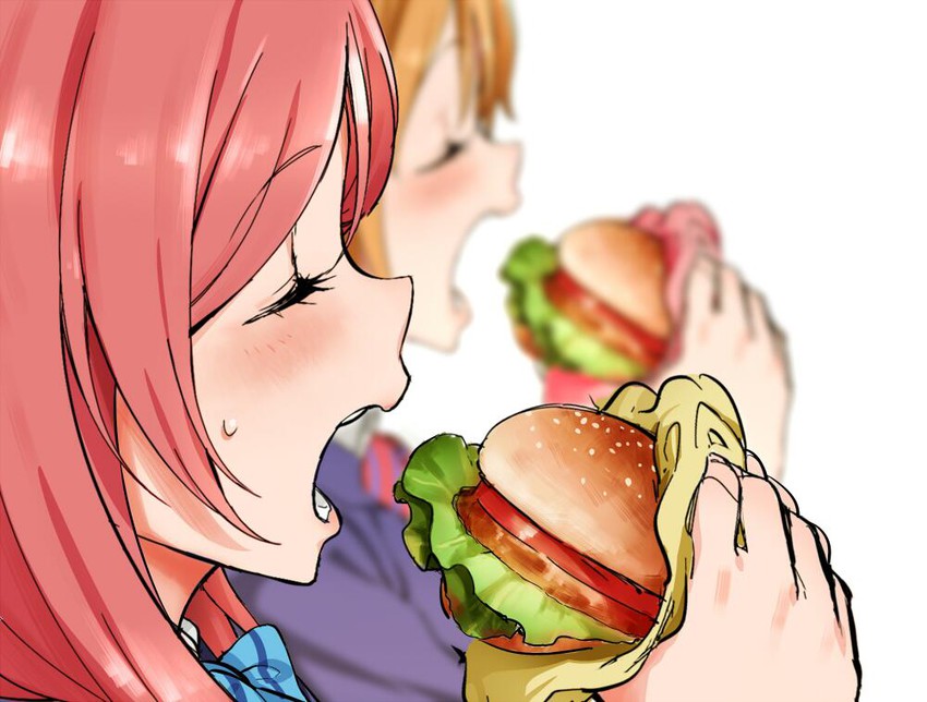 nishikino maki and kosaka honoka (love live! and 1 more) drawn by shinjiro