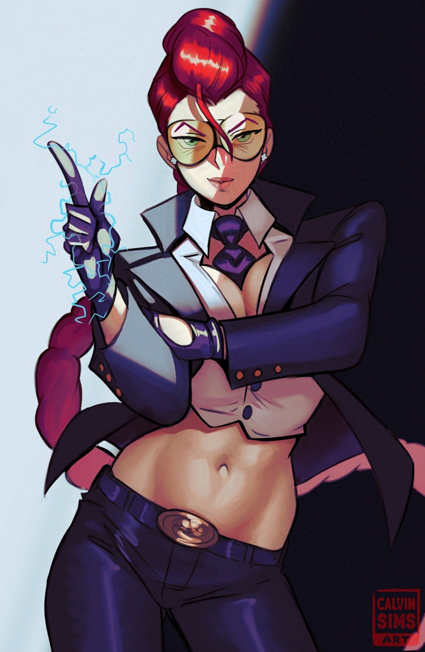 crimson viper (street fighter and 1 more) drawn by calvin_sims