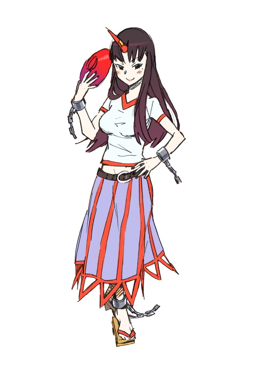 hoshiguma yuugi and iizuka tatsuki (touhou and 1 more) drawn by katou_haruaki
