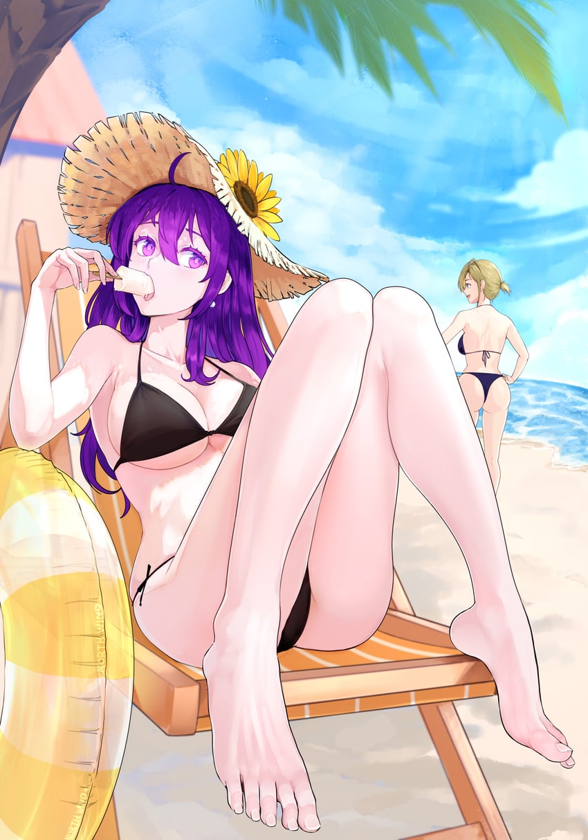miyaura sanshio and eve han (original) drawn by beifeng_han