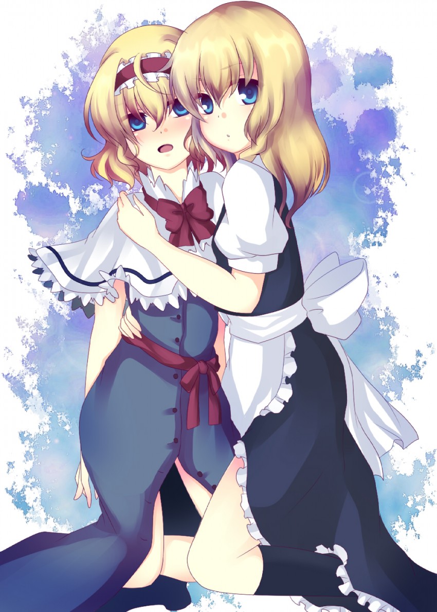 kirisame marisa and alice margatroid (touhou) drawn by uranaishi_(miraura)