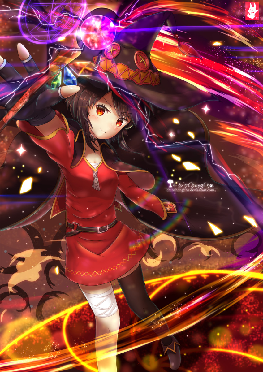 megumin (kono subarashii sekai ni shukufuku wo!) drawn by chinchongcha