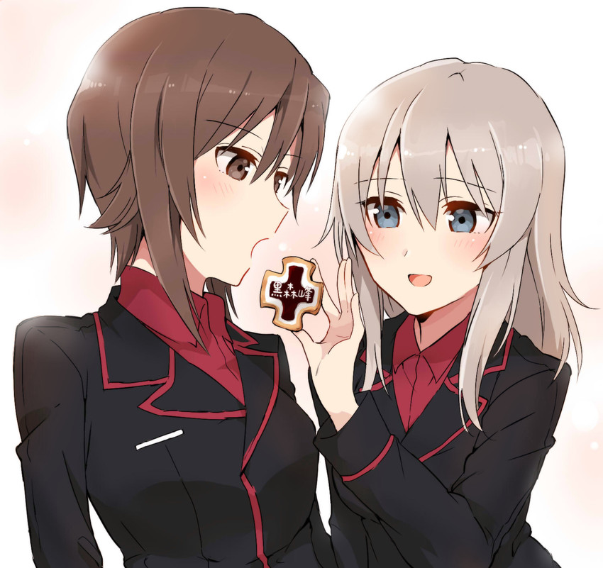 nishizumi maho and itsumi erika (girls und panzer) drawn by sorimachi-doufu
