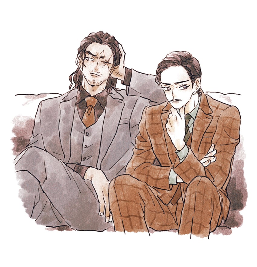 morofushi takaaki and yamato kansuke (meitantei conan) drawn by nanteiiyoru