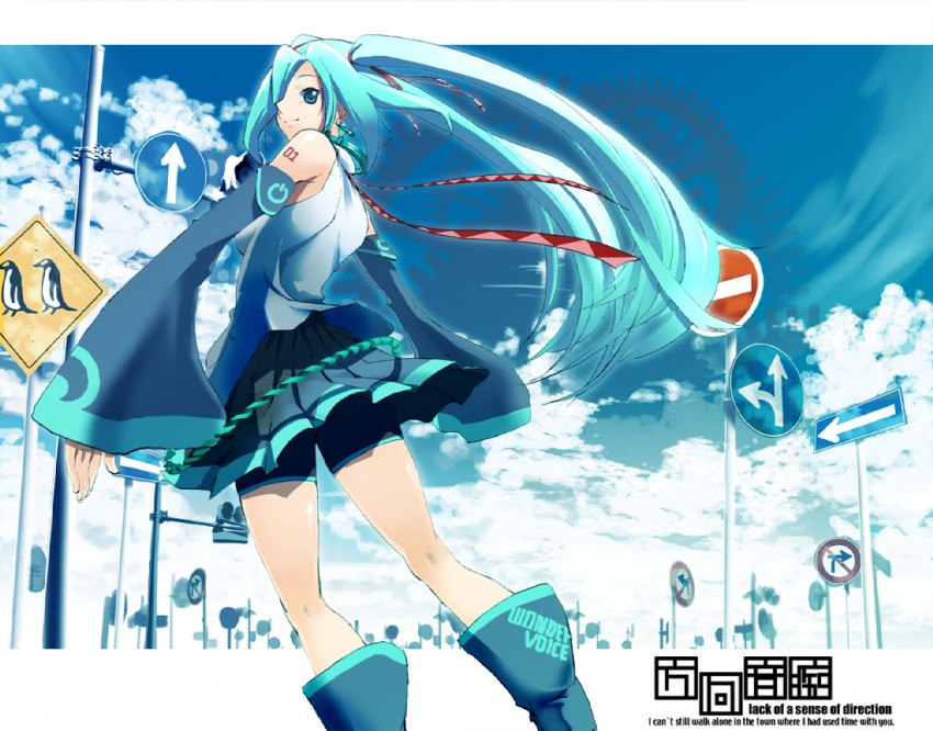 hatsune miku (vocaloid) drawn by chaunen