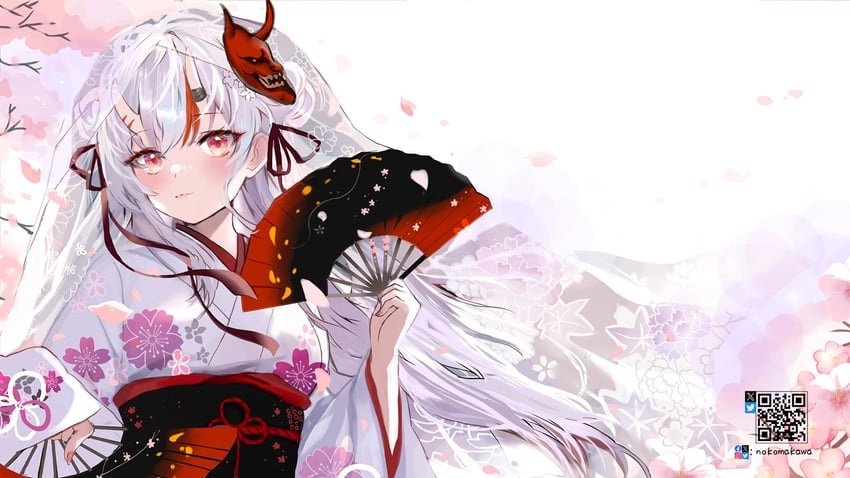nakiri ayame (hololive) drawn by lunacats