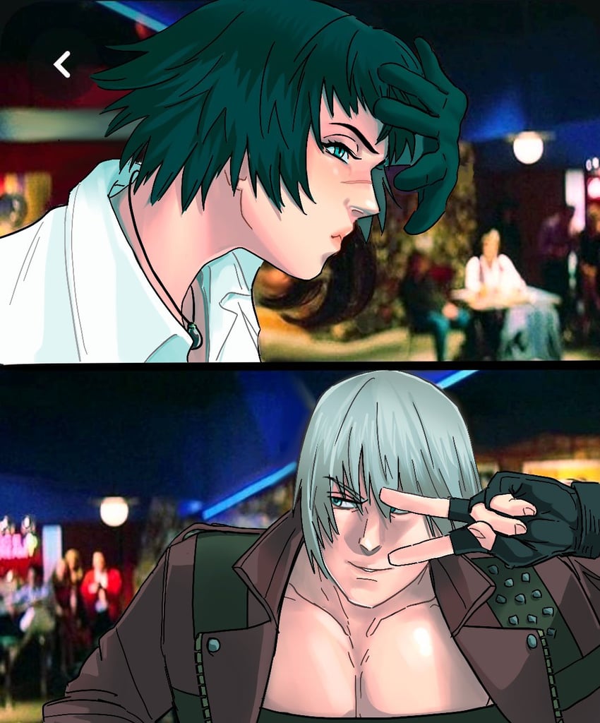 dante and lady (devil may cry and 2 more) drawn by jumpoon