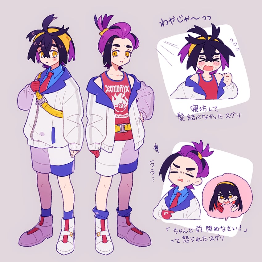 kieran and carmine (pokemon and 1 more) drawn by 1202_koge