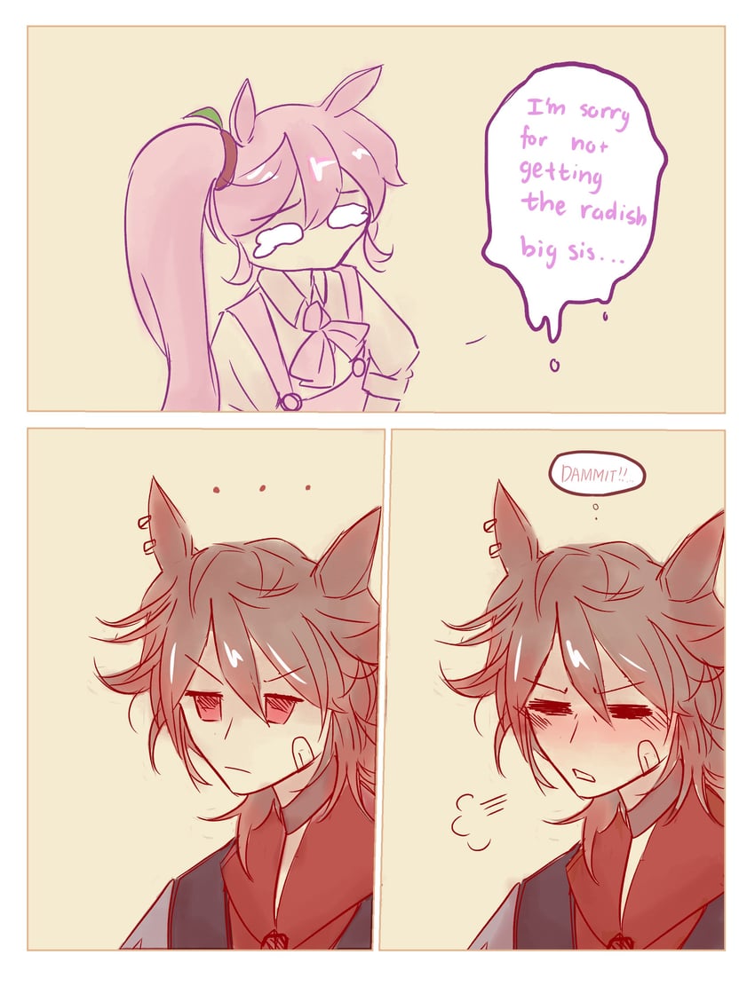 comely material morning and resolute mind afternoon (horse race tests) drawn by hakuma_(hakuma_okyk)