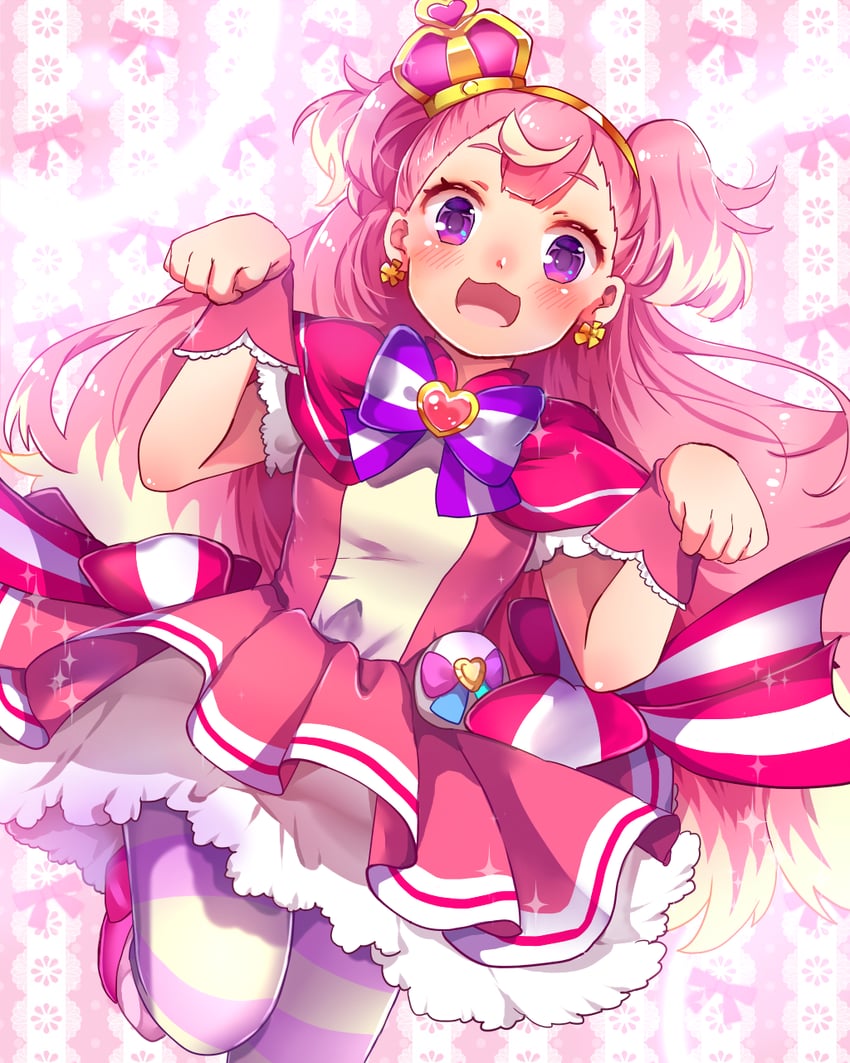 inukai komugi and cure wonderful (precure and 1 more) drawn by matryoshka_(borscht)