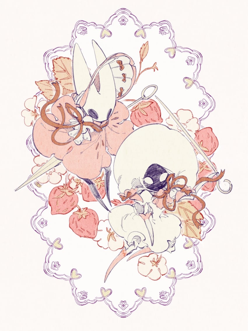 hornet and lace (hollow knight and 1 more) drawn by fioco_virus