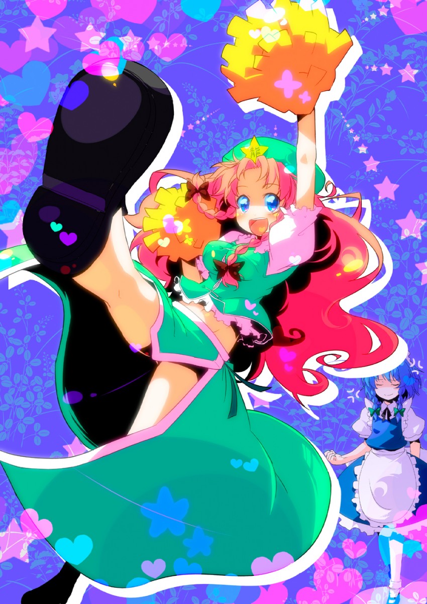 izayoi sakuya and hong meiling (touhou) drawn by sw_(taco)