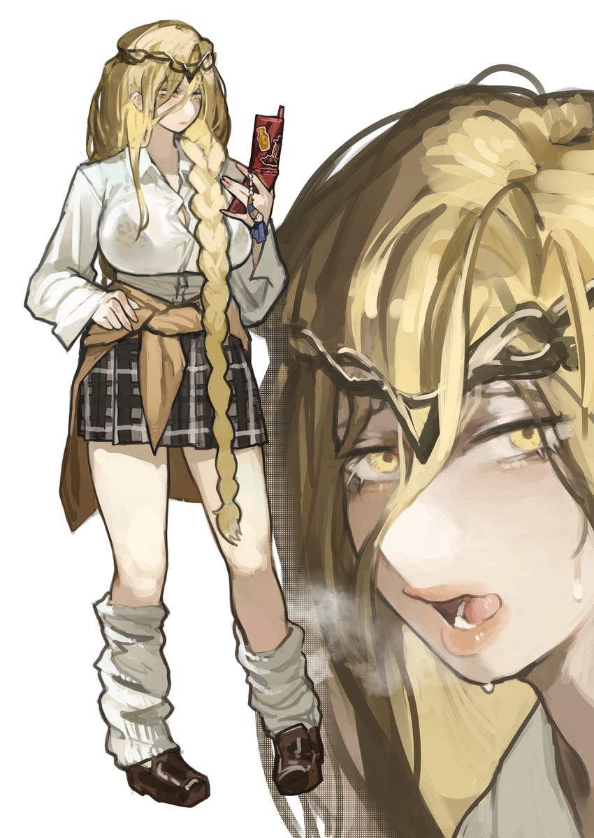 queen marika the eternal and rennala queen of the full moon (elden ring) drawn by miao_jiangyou