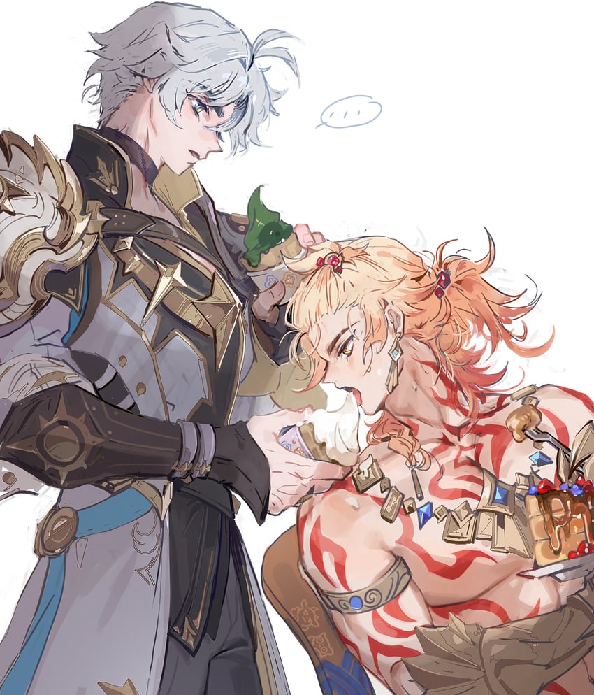 phainon and mydei (honkai and 1 more) drawn by qel