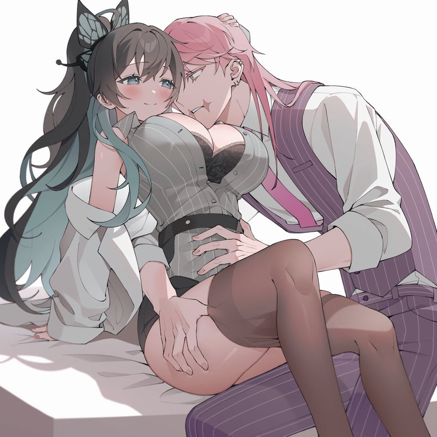 sanzu haruchiyo (original and 1 more) drawn by lvemhrd