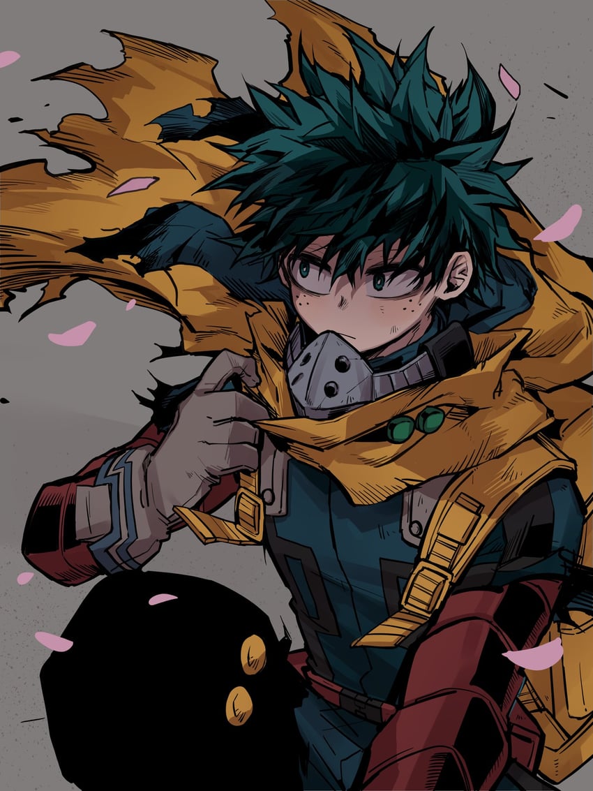 midoriya izuku (boku no hero academia) drawn by chiyaya