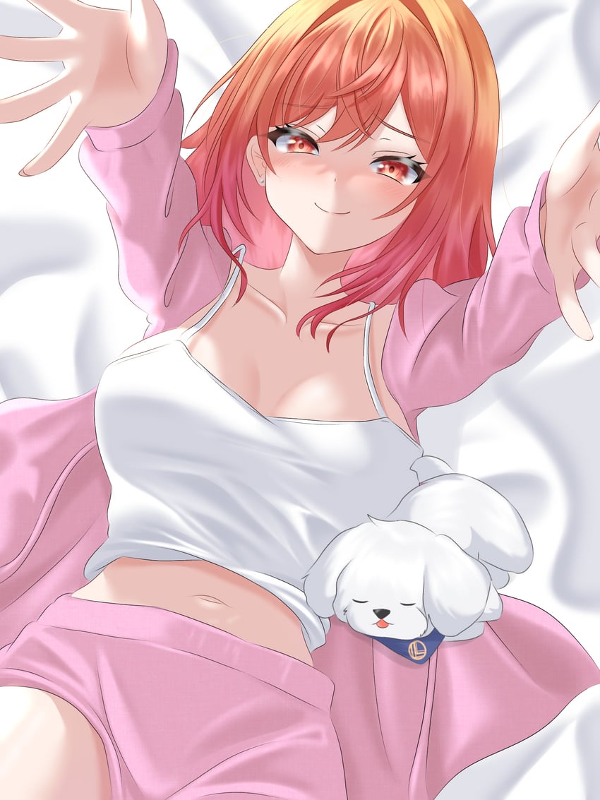ichijou ririka and uni (hololive and 1 more) drawn by rain_lambda