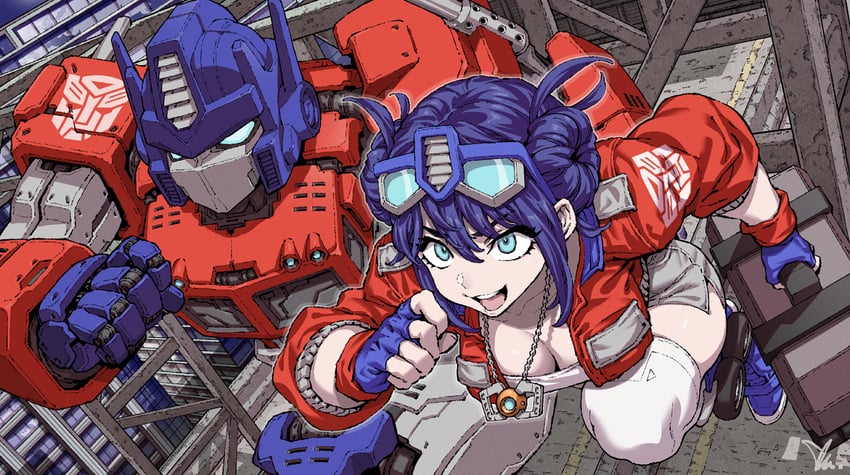 optimus prime (transformers and 2 more) drawn by ireading