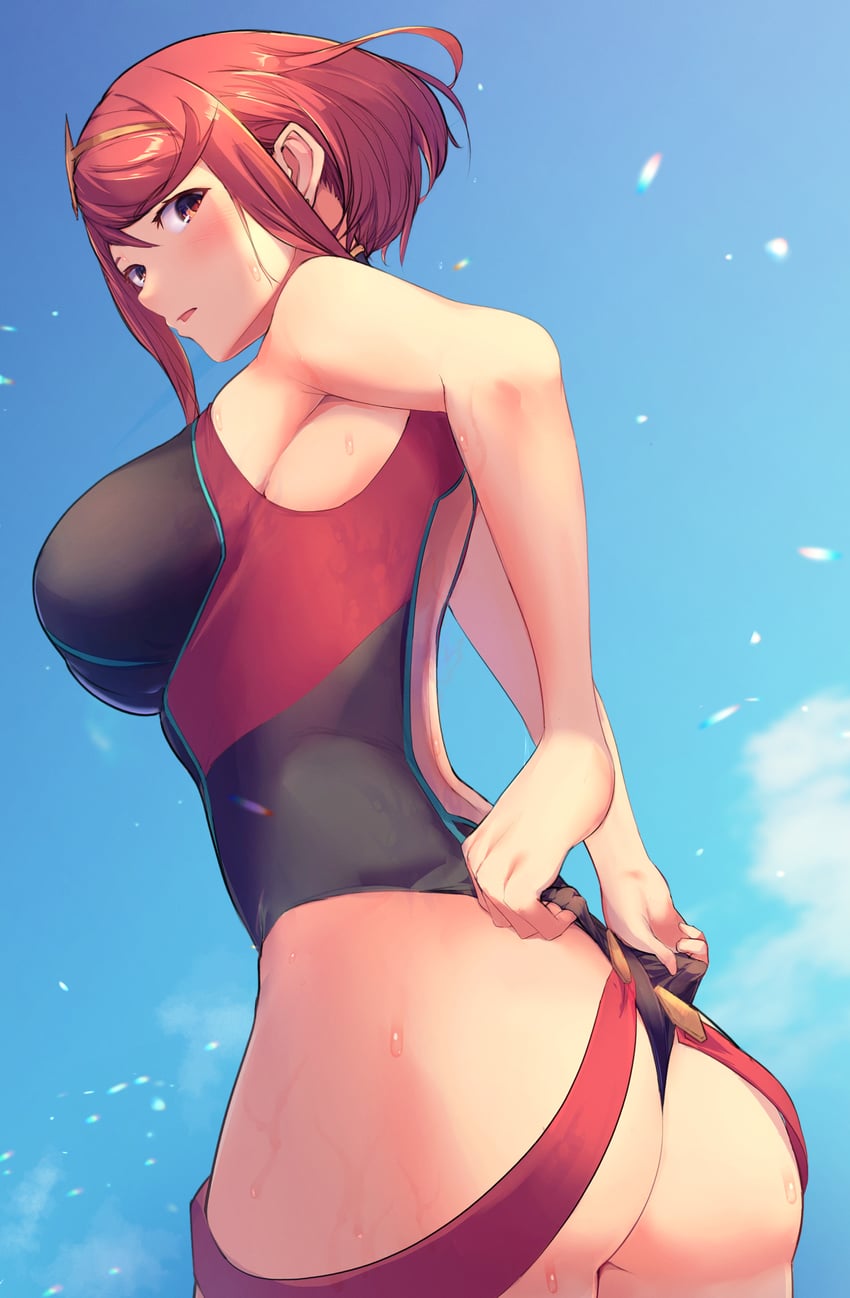 pyra (xenoblade chronicles and 1 more) drawn by yatai_(ya2taic)