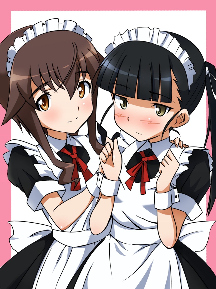 sakamoto mio and takei junko (world witches series and 2 more) drawn by tokiani
