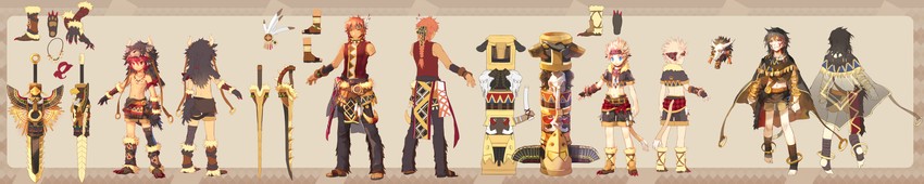 elsword, chung seiker, raven cronwell, and add (elsword) drawn by scorpion5050