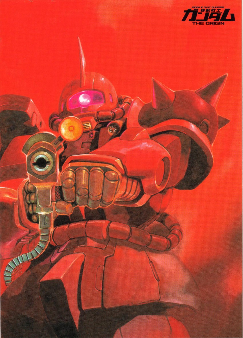 zaku ii and zaku ii s char custom (gundam and 2 more)