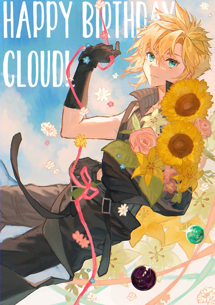 cloud strife (final fantasy and 2 more) drawn by sinota_ke