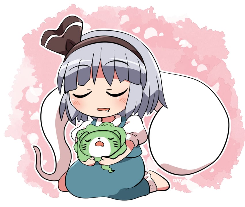 konpaku youmu and otter spirit (touhou) drawn by rokugou_daisuke