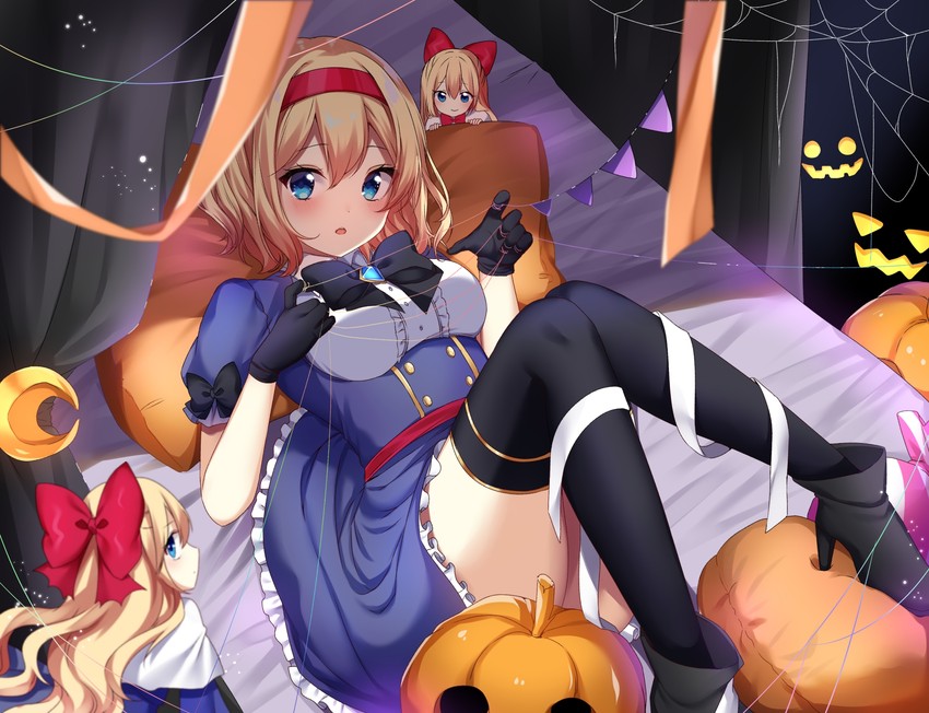 alice margatroid and shanghai doll (touhou) drawn by shinonome_asu