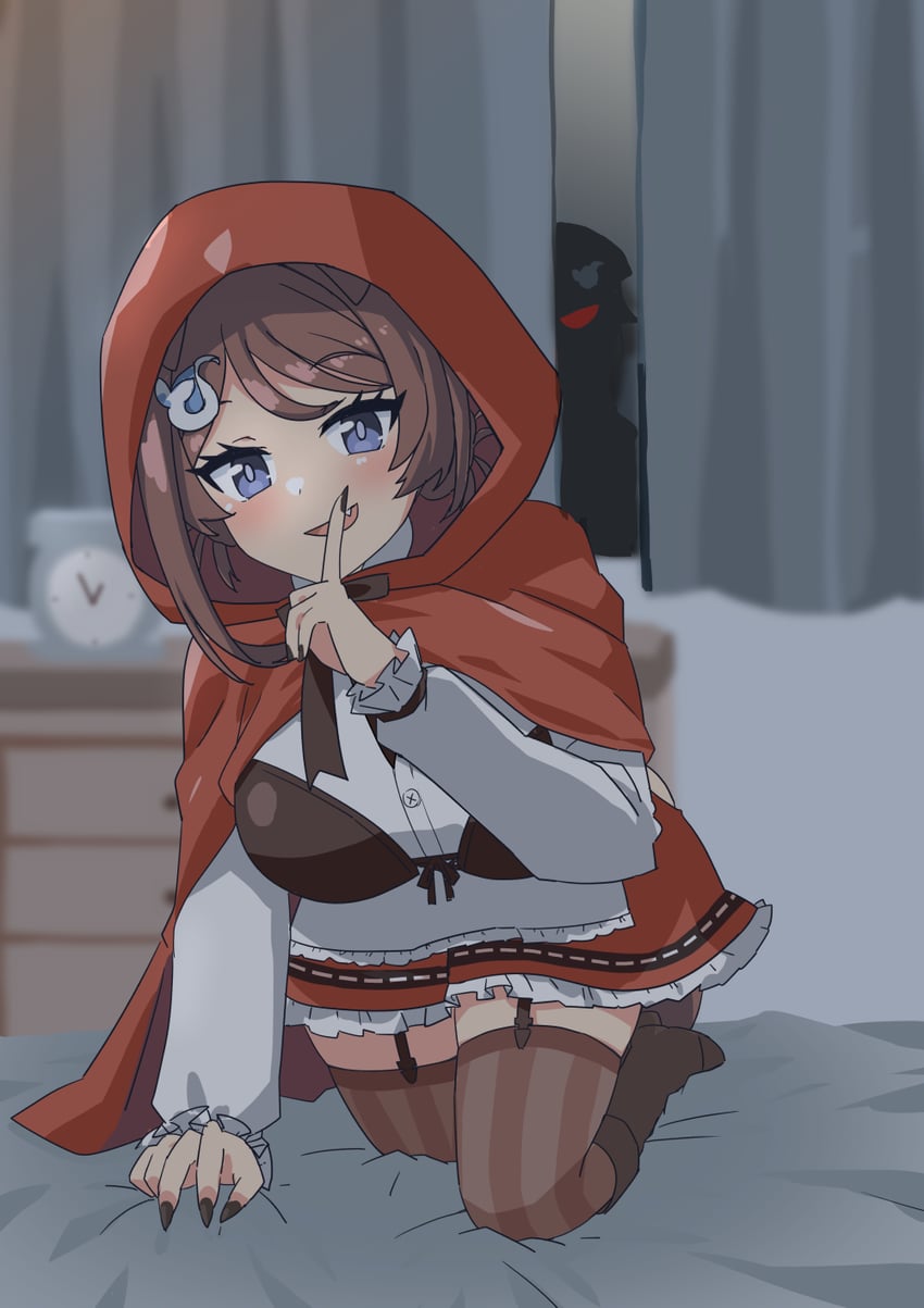 little red riding hood, chougei, and jingei (kantai collection and 1 more) drawn by 172cm