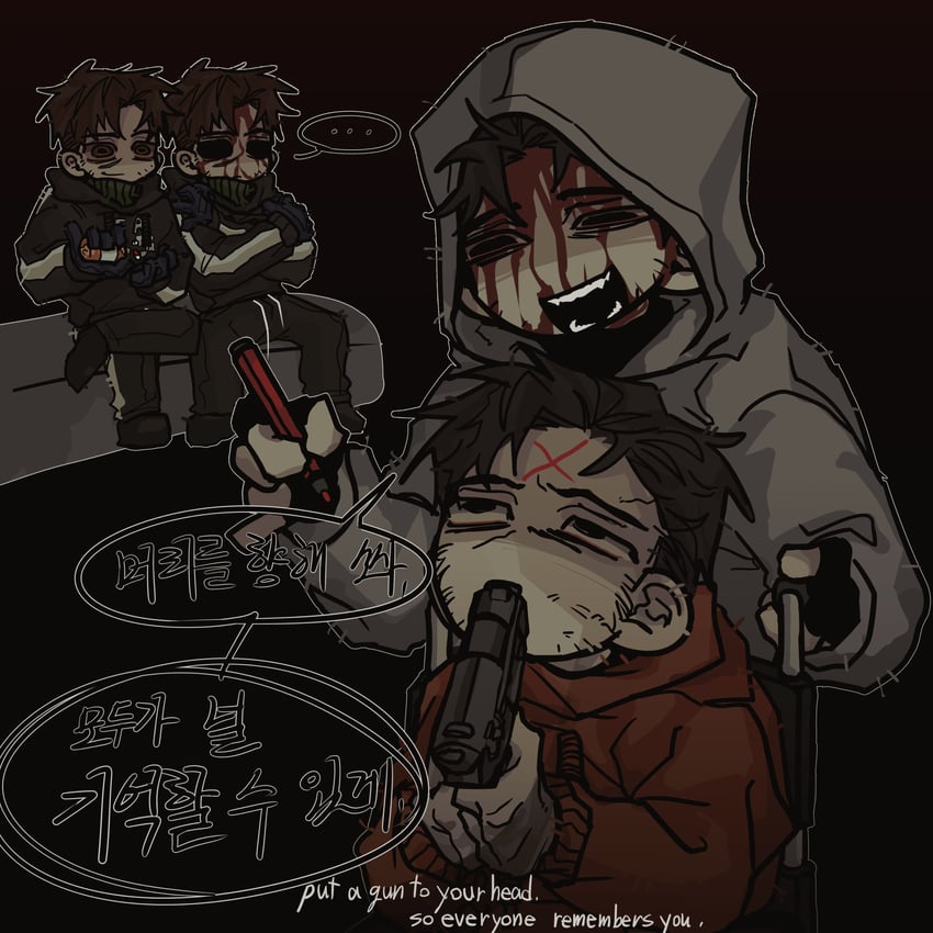 simon henriksson, david leatherhoff, and the addiction (cry of fear and 1 more) drawn by ju-san