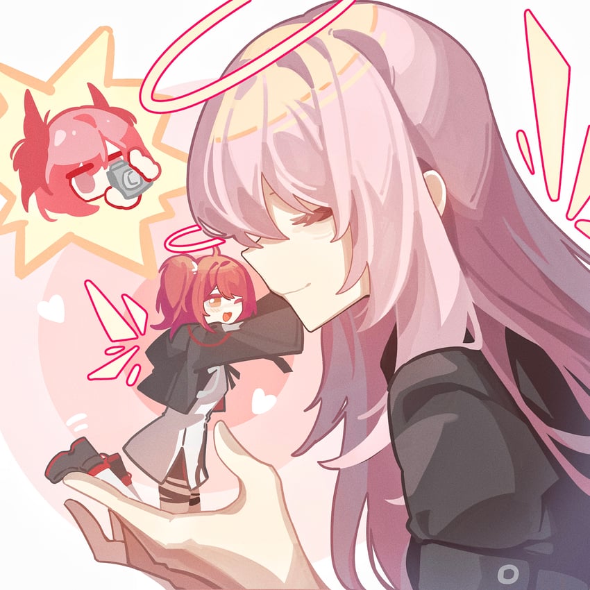 exusiai, fiammetta, lemuen, and exusiai the new covenant (arknights) drawn by haobuguniao