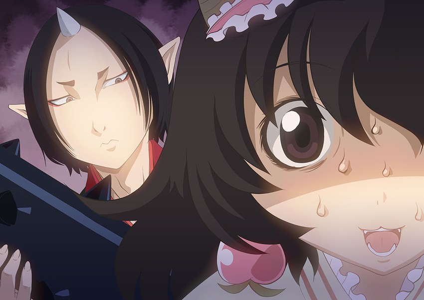 hoozuki and peach maki (hoozuki no reitetsu) drawn by mizuki_hitoshi
